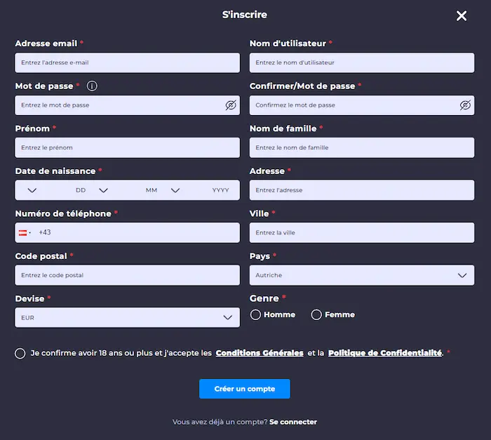 Winning Casino Connexion
