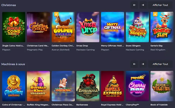 Winning Casino Jeux