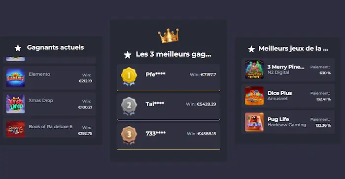 Winning Casino Jeux